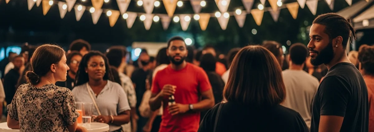 Friends celebrating together at a party